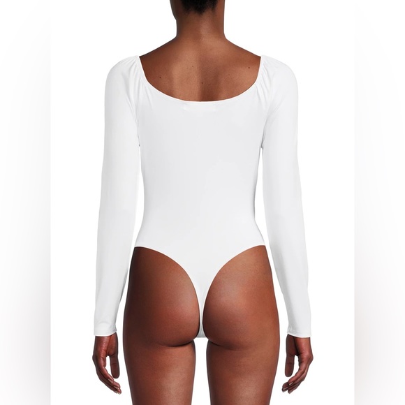 Madden NYC bodysuit Emma long sleeve thong bottom sweet Juliette neckline bust - Picture 4 of 15
